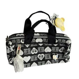 New NWT HARAJUKU Lovers Mini Bag. Hearts. Black White Gwen Stefani Mini Bag